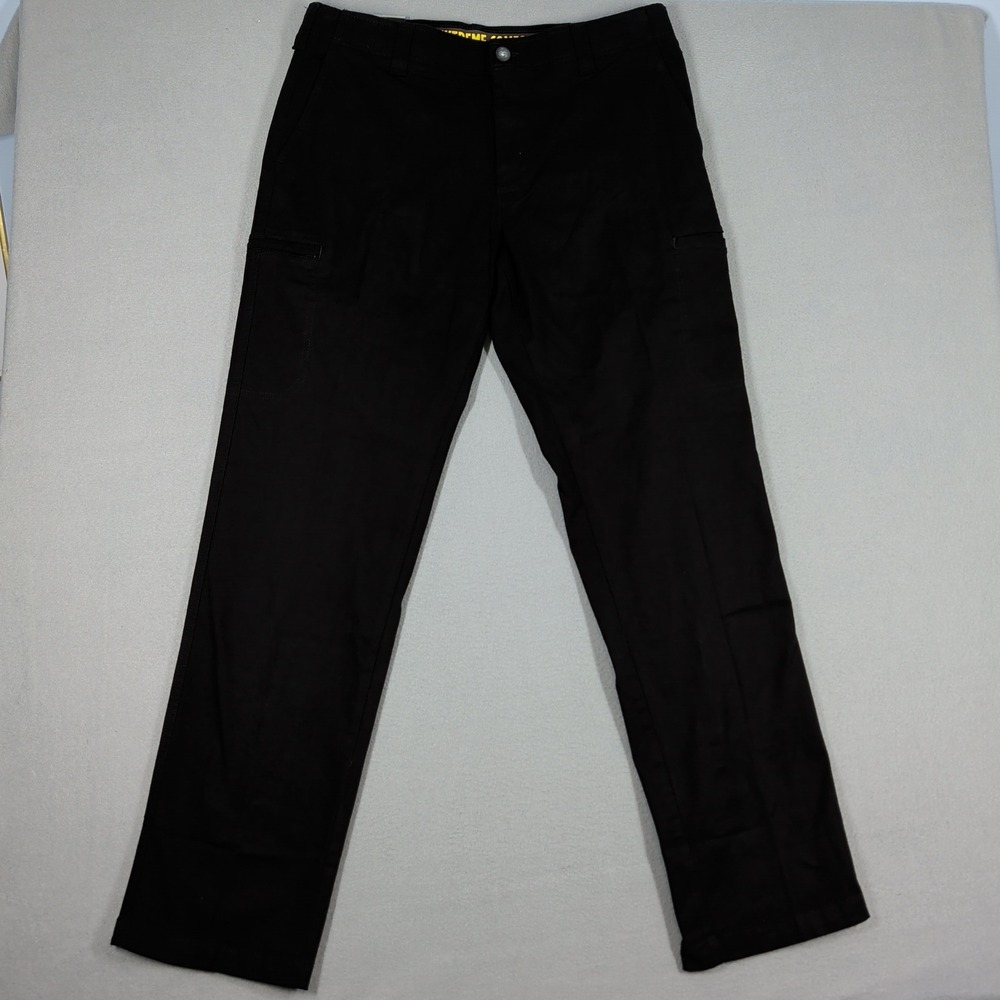 Lee Pants Mens 36x34 Black Extreme Comfort Performance Straight Fit Stretch